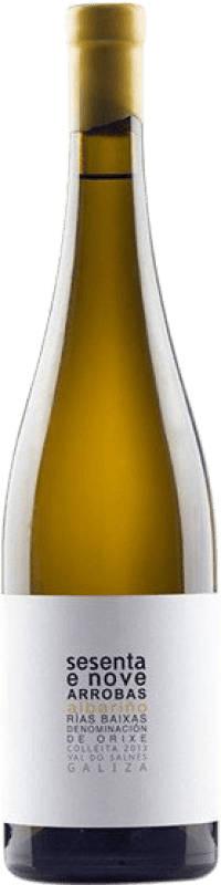 33,95 € 免费送货 | 白酒 Albamar Sesenta e Nove Arrobas D.O. Rías Baixas 加利西亚 西班牙 Albariño 瓶子 75 cl