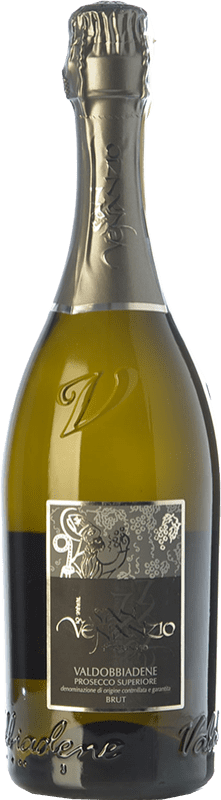 14,95 € 送料無料 | 白スパークリングワイン San Venanzio Brut D.O.C.G. Prosecco di Conegliano-Valdobbiadene トレヴィーゾ イタリア Glera ボトル 75 cl