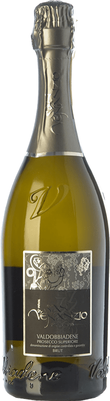 14,95 € Envoi gratuit | Vin Mousseux Blanc San Venanzio Brut D.O.C.G. Prosecco di Conegliano-Valdobbiadene Trévise Italie Glera Bouteille 75 cl