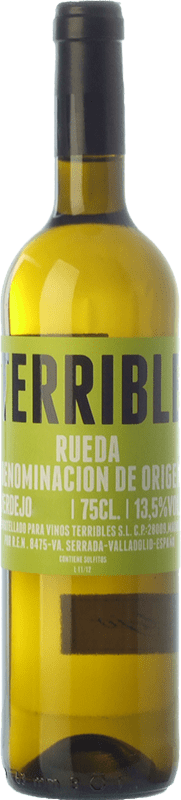 10,95 € Envío gratis | Vino blanco Terrible D.O. Rueda Castilla y León España Verdejo Botella 75 cl