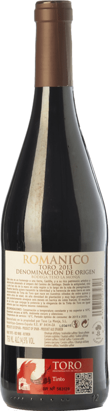 9,95 € Free Shipping | Red wine Teso La Monja Románico Joven D.O. Toro Castilla y León Spain Tinta de Toro Bottle 75 cl