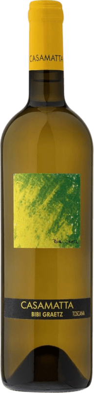 19,95 € Spedizione Gratuita | Vino bianco Bibi Graetz Casamatta Bianco I.G.T. Toscana Toscana Italia Trebbiano, Vermentino, Moscato Bianco Bottiglia 75 cl