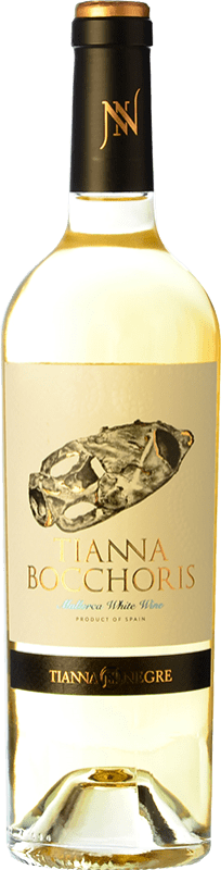 17,95 € Free Shipping | White wine Tianna Negre Bocchoris Blanc Crianza I.G.P. Vi de la Terra de Mallorca Balearic Islands Spain Sauvignon White, Premsal, Giró Ros Bottle 75 cl