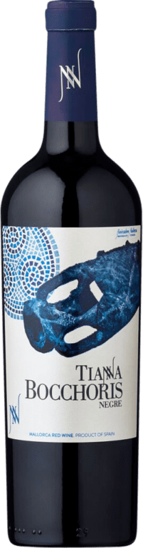 21,95 € Free Shipping | Red wine Tianna Negre Bocchoris Negre Young D.O. Binissalem Balearic Islands Spain Merlot, Syrah, Cabernet Sauvignon, Callet, Mantonegro Bottle 75 cl