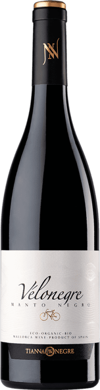 18,95 € Free Shipping | Red Wine Tianna Negre Ses Nines Vélo Young D.O. Binissalem Balearic Islands Spain Mantonegro Bottle 75 cl