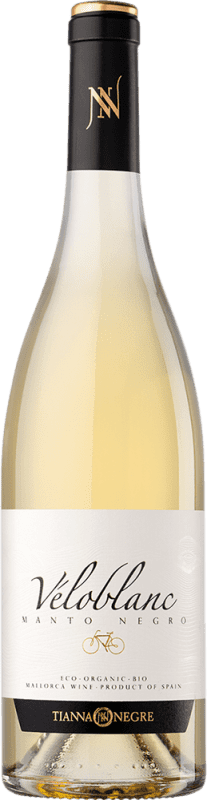 17,95 € 免费送货 | 白葡萄酒 Tianna Negre Ses Nines Vélo D.O. Binissalem 巴利阿里群岛 西班牙 Mantonegro — 曼托内格罗, Premsal — 普雷姆萨尔 Eco — 生态 有机 天然 瓶装 75 cl