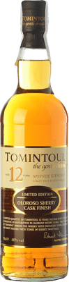 54,95 € 免费送货 | 威士忌单一麦芽威士忌 Tomintoul Oloroso Sherry Cask Finish 斯佩塞 英国 12 岁 瓶子 70 cl