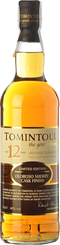 56,95 € Free Shipping | Single Malt Whisky Tomintoul Oloroso Sherry Cask Finish Speyside United Kingdom 12 Years Bottle 70 cl