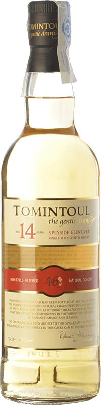 73,95 € Kostenloser Versand | Whiskey Single Malt Tomintoul Speyseite Großbritannien 14 Jahre Flasche 70 cl