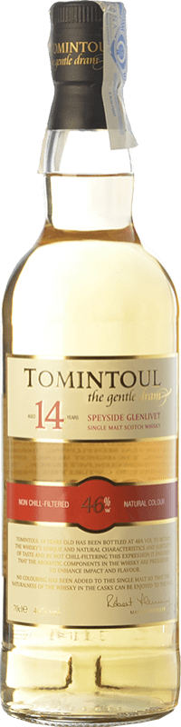 76,95 € Free Shipping | Whisky Single Malt Tomintoul Speyside United Kingdom 14 Years Bottle 70 cl