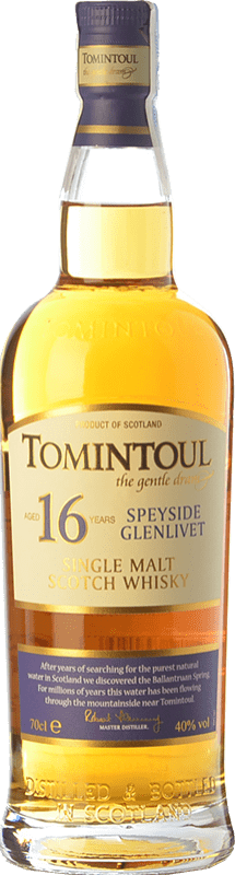 86,95 € Envío gratis | Whisky Single Malt Tomintoul Speyside Reino Unido 16 Años Botella 70 cl