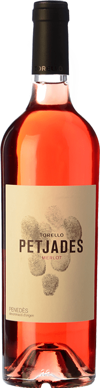 13,95 € Envío gratis | Vino rosado Torelló Petjades D.O. Penedès Cataluña España Merlot Botella Magnum 1,5 L