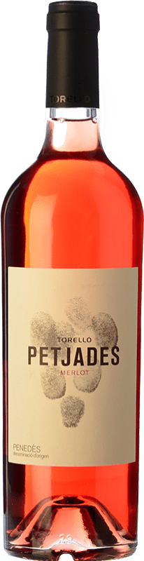 12,95 € Free Shipping | Rosé wine Torelló Petjades D.O. Penedès Catalonia Spain Merlot Bottle 75 cl