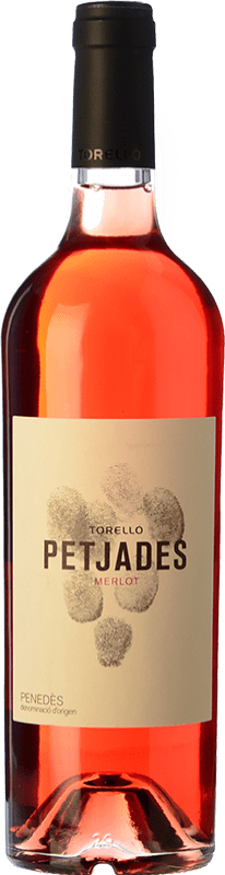 16,95 € Envío gratis | Vino Rosado Torelló Petjades D.O. Penedès Cataluña España Merlot 75 cl