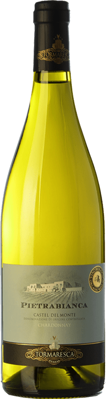22,95 € Envío gratis | Vino blanco Tormaresca Pietrabianca D.O.C. Castel del Monte Puglia Italia Chardonnay, Fiano Botella 75 cl