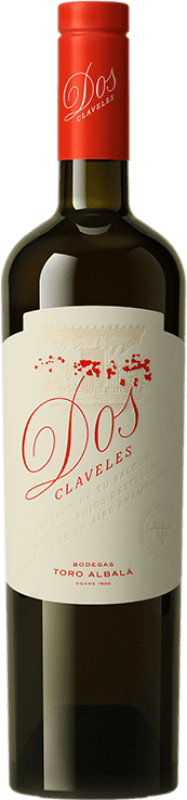 10,95 € Envío gratis | Vino Generoso Fortificado Toro Albalá Dos Claveles D.O. Montilla-Moriles Andalucía España Pedro Ximénez 75 cl