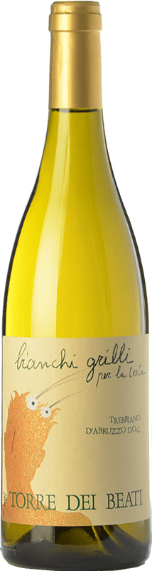 31,95 € Бесплатная доставка | Белое вино Torre dei Beati Bianchi Grilli D.O.C. Trebbiano d'Abruzzo Абруцци Италия Trebbiano бутылка 75 cl