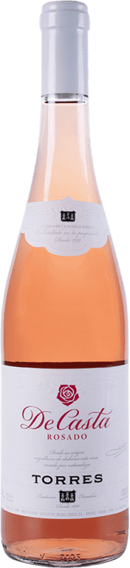 5,95 € Envio grátis | Vinho rosé Torres De Casta Jovem D.O. Catalunya Catalunha Espanha Grenache, Carignan Garrafa 75 cl