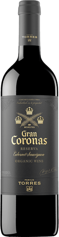 15,95 € 免费送货 | 红酒 Torres Gran Coronas 预订 D.O. Penedès 加泰罗尼亚 西班牙 Tempranillo, Cabernet Sauvignon 瓶子 75 cl