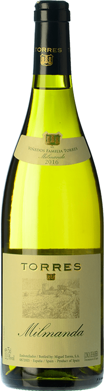 65,95 € Free Shipping | White wine Torres Milmanda Aged D.O. Penedès Catalonia Spain Chardonnay Bottle 75 cl
