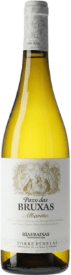 14,95 € Envío gratis | Vino blanco Torres Pazo das Bruxas D.O. Rías Baixas Galicia España Albariño Botella 75 cl