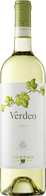 8,95 € Spedizione Gratuita | Vino bianco Torres Verdeo Giovane D.O. Rueda Castilla y León Spagna Verdejo Bottiglia 75 cl