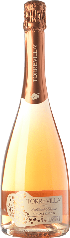 11,95 € Spedizione Gratuita | Spumante Bianco Torrevilla La Genisia Cruasé Classico D.O.C. Oltrepò Pavese lombardia Italia Pinot Nero Bottiglia 75 cl