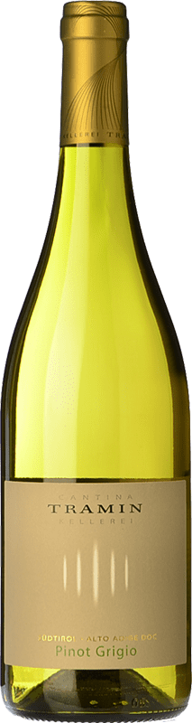 14,95 € Kostenloser Versand | Weißwein Tramin D.O.C. Alto Adige Trentino-Südtirol Italien Pinot Gris — Grauburgunder Flasche 75 cl