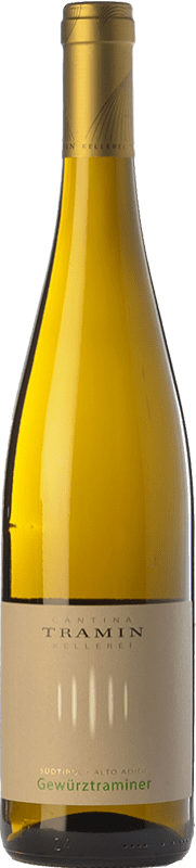 14,95 € Envio grátis | Vinho branco Tramin D.O.C. Alto Adige Trentino-Alto Adige Itália Gewürztraminer Garrafa 75 cl