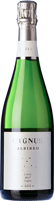 9,95 € Бесплатная доставка | Белое игристое вино U Més U Cygnus Albireo Brut — брют D.O. Cava Каталония Испания Macabeo — Макабео, Xarel·lo — Шарелло, Parellada — Парельяда Eco — Эко Био Органический Бутылка 75 cl
