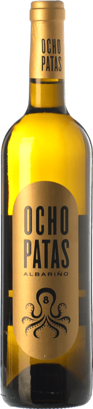 12,95 € Free Shipping | White wine Uvas de Cuvée Ocho Patas D.O. Rías Baixas Galicia Spain Albariño Magnum Bottle 1,5 L