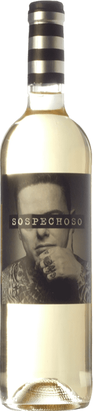 16,95 € 免费送货 | 白酒 Uvas Felices Sospechoso I.G.P. Vino de la Tierra de Castilla 卡斯蒂利亚 - 拉曼恰 西班牙 Macabeo, Airén, Verdejo 瓶子 Magnum 1,5 L
