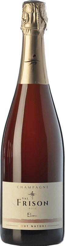 59,95 € Бесплатная доставка | Розовое игристое вино Val Frison Élion Cuvée, Rosé — Розе A.O.C. Champagne шампанское Франция Pinot Noir — Пино Нуар Eco — Эко Био Органический 75 cl