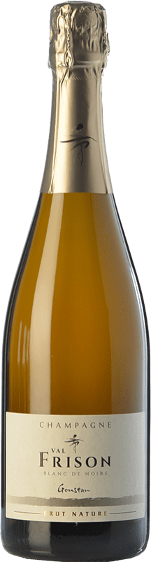 76,95 € Envío gratis | Espumoso Blanco Val Frison Goustan Brut Nature Cuvée A.O.C. Champagne Champagne Francia Pinot Negro Eco — Ecológico 75 cl