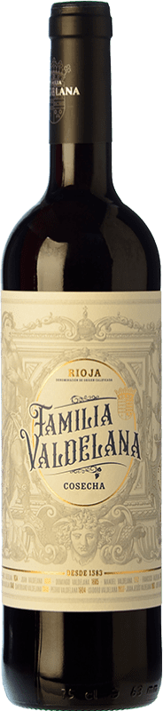 5,95 € Kostenloser Versand | Rotwein Valdelana Jung D.O.Ca. Rioja La Rioja Spanien Tempranillo, Viura Flasche 75 cl