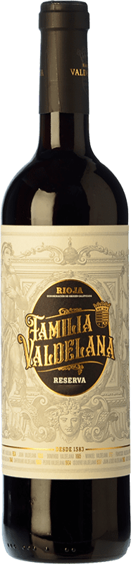 24,95 € Kostenloser Versand | Rotwein Valdelana Reserve D.O.Ca. Rioja La Rioja Spanien Tempranillo, Graciano Flasche 75 cl