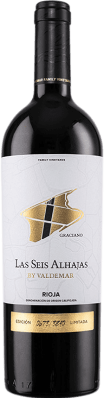 29,95 € Envoi gratuit | Vin rouge Valdemar Las Seis Alhajas Réserve D.O.Ca. Rioja La Rioja Espagne Graciano Bouteille 75 cl