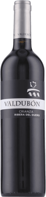 16,95 € Spedizione Gratuita | Vino Rosso Valdubón Crianza — Invecchiato in Botte D.O. Ribera del Duero Castilla y León Spagna Tempranillo Bottiglia 75 cl