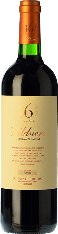 79,95 € Free Shipping | Red wine Valduero Premium Reserve D.O. Ribera del Duero Castilla y León Spain Tempranillo 6 Years Bottle 75 cl