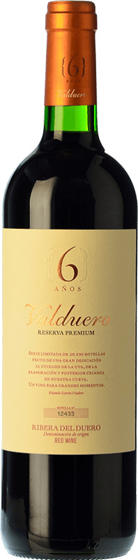 77,95 € Free Shipping | Red Wine Valduero Premium Reserve — Aged D.O. Ribera del Duero Castilla y León Spain Tempranillo 6 Years Bottle 75 cl