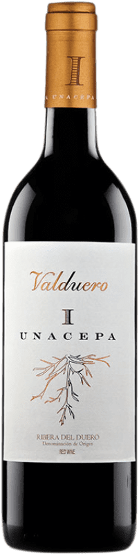 37,95 € 免费送货 | 红酒 Valduero Una Cepa 预订 D.O. Ribera del Duero 卡斯蒂利亚莱昂 西班牙 Tempranillo 瓶子 75 cl