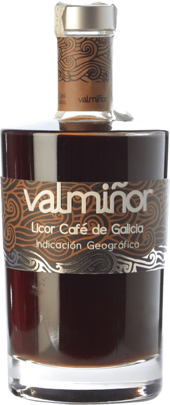 16,95 € Kostenloser Versand | Kräuterlikör Valmiñor Licor de Café D.O. Orujo de Galicia Galizien Spanien Medium Flasche 50 cl