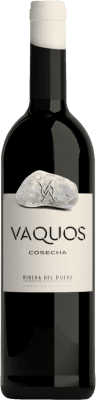 10,95 € 免费送货 | 红酒 Vaquos Cosecha 年轻的 D.O. Ribera del Duero 卡斯蒂利亚莱昂 西班牙 Tempranillo 瓶子 75 cl