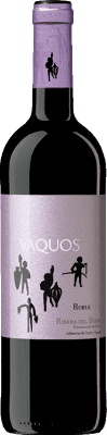 13,95 € Free Shipping | Red wine Vaquos Oak D.O. Ribera del Duero Castilla y León Spain Tempranillo Bottle 75 cl