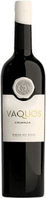 19,95 € Spedizione Gratuita | Vino rosso Vaquos Crianza D.O. Ribera del Duero Castilla y León Spagna Tempranillo Bottiglia 75 cl