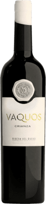 19,95 € Free Shipping | Red Wine Vaquos Crianza — Aged D.O. Ribera del Duero Castilla y León Spain Tempranillo Bottle 75 cl