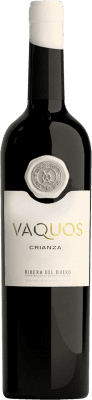 19,95 € Envio grátis | Vinho tinto Vaquos Crianza D.O. Ribera del Duero Castela e Leão Espanha Tempranillo Garrafa 75 cl