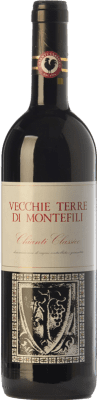 23,95 € Envio grátis | Vinho tinto Vecchie Terre di Montefili D.O.C.G. Chianti Classico Tuscany Itália Sangiovese Garrafa 75 cl