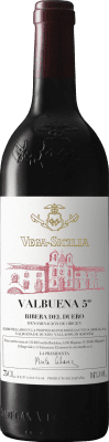 185,95 € Envío gratis | Vino Tinto Vega Sicilia Valbuena 5º año Reserva D.O. Ribera del Duero Castilla y León España Tempranillo, Merlot 75 cl
