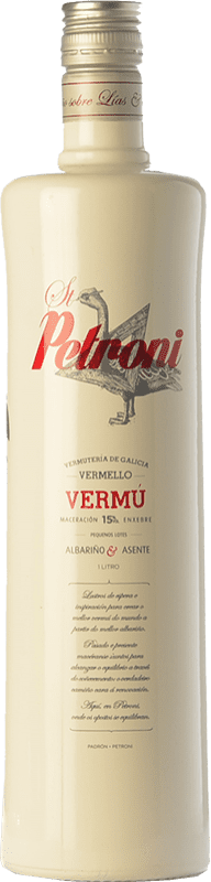 13,95 € Spedizione Gratuita | Vermut Vermutería de Galicia St. Petroni Vermello Galizia Spagna Bottiglia 1 L